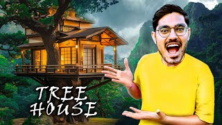 Living 24 Hours in Tree House Challenge Solve the Puzzle Do the Work Challenge Gone Crazy