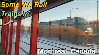 SOME VIA RAIL TRAINS IN MONTREAL CANADA NOVEMBER / DECEMBER 2024