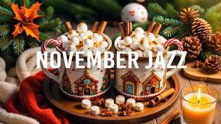 Sweet November Jazz Cafe - Instrumental Jazz \u0026 Bossa Nova ~ Background Music for Morning,Work,Study