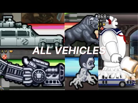 jetpack joyride cazafantasmas todos los vehículos