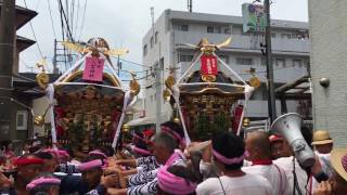 平成29年 茅ヶ崎海岸 暁の祭典 浜降祭 南湖上町 中町 神輿渡御