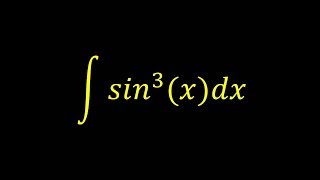 Integral of sin^3(x) - Integral example