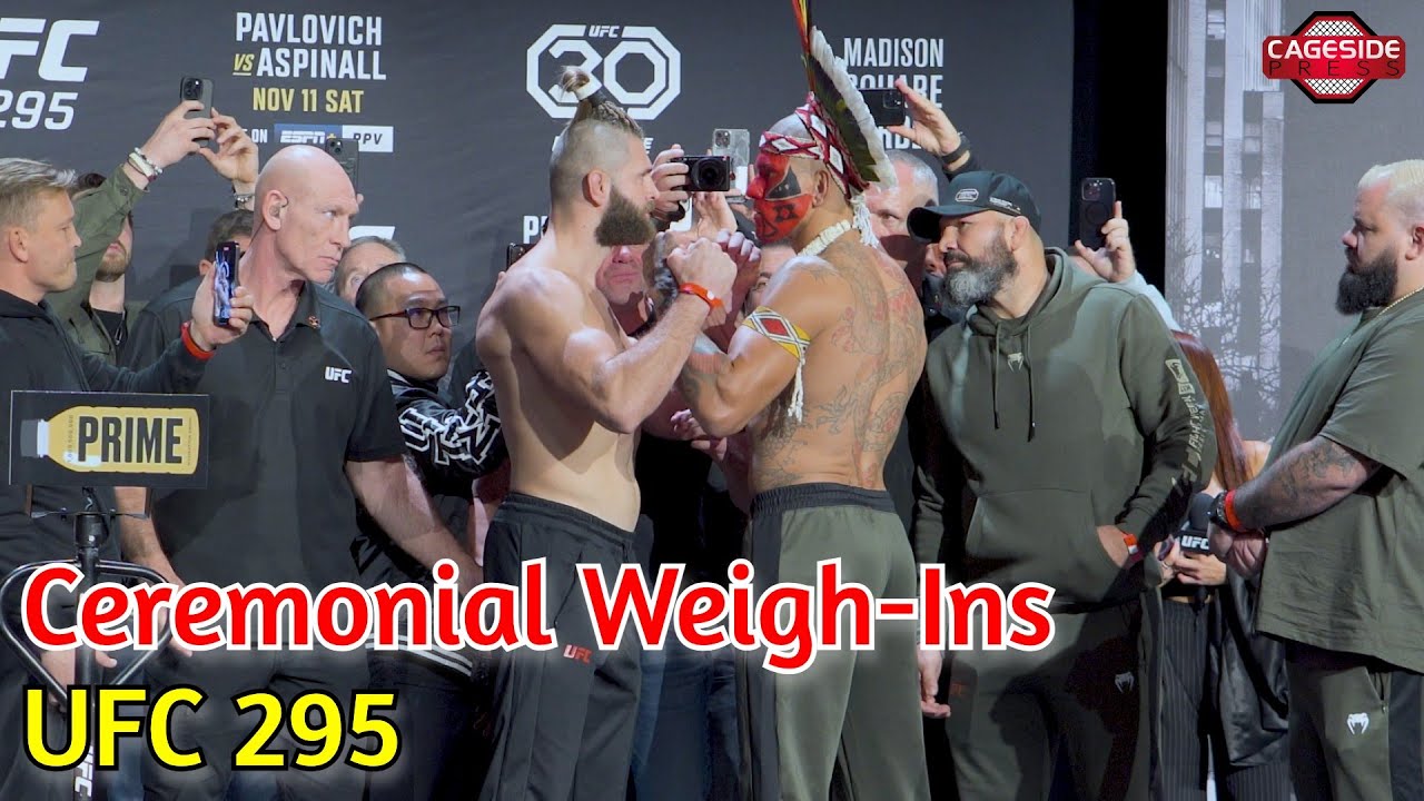 Ceremonial Weigh-Ins | UFC 295 - YouTube