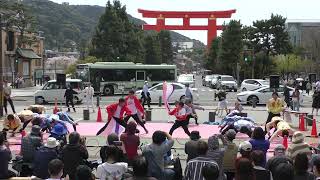 【4K】近畿大学洗心　京都さくらよさこい二日目　神宮道南ステージ