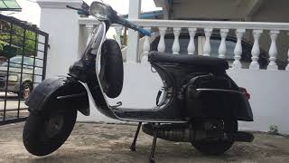 Vespa super MHR 221 with Sip nordspeed mustang exhaust