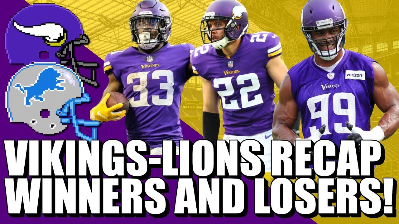 Vikings-Lions Recap: Winners & Losers! - YouTube