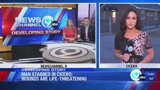 Cicero Police investigating serious stabbing on Pebble Street live 6:00 am