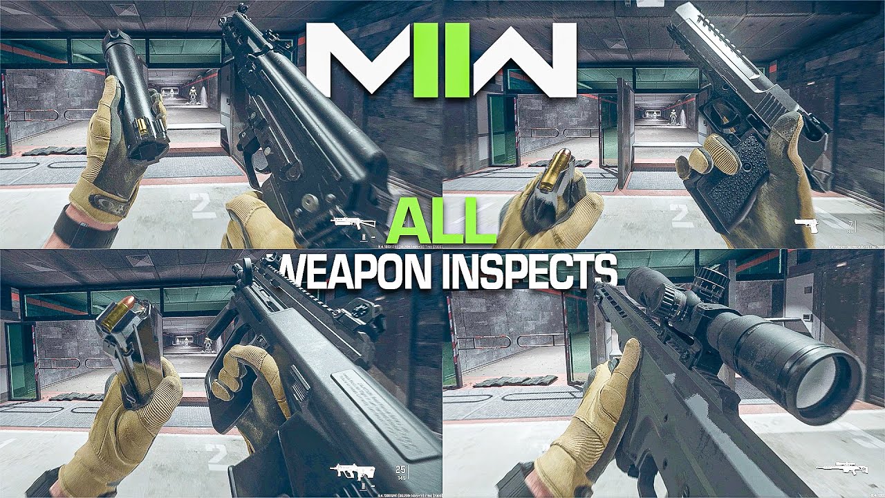 Modern Warfare 2 - All Weapon Inspect Animations - YouTube