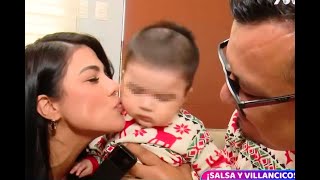 Brunella Torpoco vive la emoción de su primera Navidad con su bebé