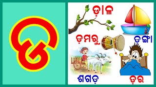 ଡ ରୁ ଡର ଡାଲି ଡମରୁ |  ଓଡିଆ ବର୍ଣ୍ଣମାଳା(Odia BarnaMala | Odia Alphabets | a ru arata | Kidz world odia