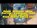 modif speaker battery bisa langsung listrik