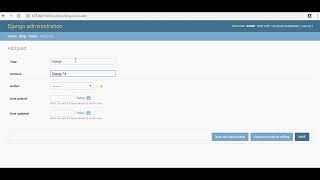 Python-Django Tutorial: Admin Interface View
