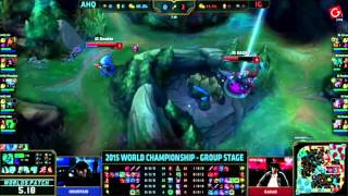 LoL World Championship 2015 小組賽 - AHQ vs IG (2015/10/11)