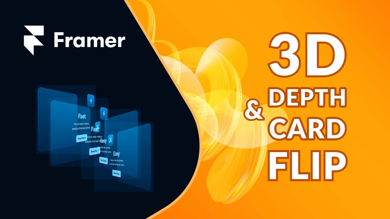 3d Depth And Card Flip Animation In Framer Free File Youtube