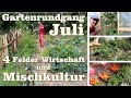 Großer Gartenrundgang, Fruchtfolge und Mischkultur