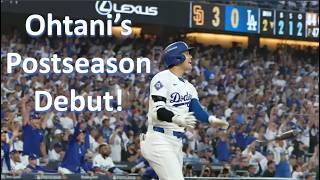 Shohei Ohtani's POSTSEASON DEBUT at Dodger Stadium! | Dodgers Vs Padres Crazy NLDS Rivalry Series!