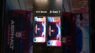 A14 Bionic vs 8 Gen 1 || Android vs iPhone|| #iphone14pro #shorts
