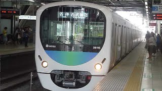 西武30000系38115F西武新宿線各停 所沢駅発車