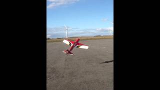 Hovering a Yak 54 rc aeroplane