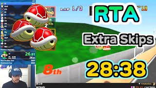 マリオカート64RTA実況 GP 28:38.84 Extra Skips