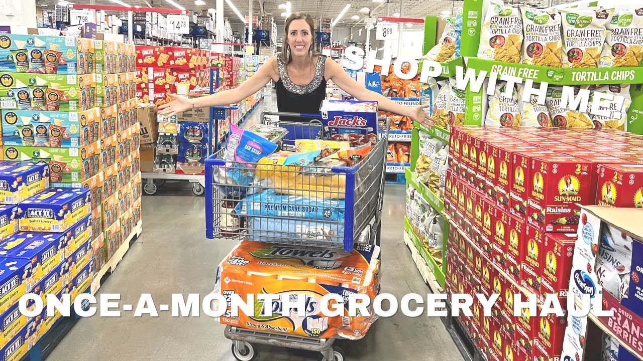 ONCE-A-MONTH Grocery Haul For Our Big Family || Feeding Them Healthy ...