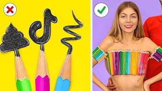 SCHOOL AND CLOTHES HACKS! Cool Fashion & Clothes Life Hacks Ideas by Mr Degree & Mariana ZD
