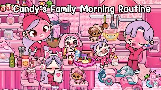 Candy’s Family Morning Routine at the Aesthetic Pink House 🎀🏠Avatar World | Pazu