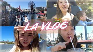 洛杉矶游记 LA Vlog 迪士尼攻略 2岁宝宝第一次坐飞机 | LA Vlog Disneyland, California Adventure Park, Santa Monica