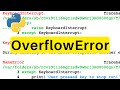 OverflowError | Python | Tutorial