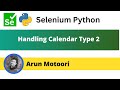 Handling Calendar Type 2 in Selenium Python (Selenium Python)
