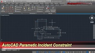 AutoCAD Parametic Incident Constraint | Basic Tutorial