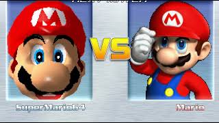 M.U.G.E.N: Super Mario 64 VS. 4 Mario's (Super Mario) #supermario #mugen