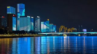 夜游福州，从闽江夜景开始。城市的夜晚