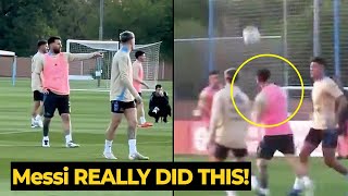 MESSI trolling Argentina teammates with his headers during training ahead Paraguay | Football News