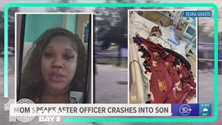 Mother speaks out after child was seriously hurt in dirt bike crash involving Sarasota police office