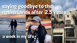 leaving the netherlands to move back home | a week in my life