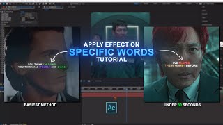 Text Animation Tutorial | Apply Effects on Specific Words tutorial | After effects tutorial