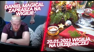 DANIEL MAGICAL ZAPRASZA NA SPÓŹNIONĄ WIGILIE NA URZĘDNICZEJ