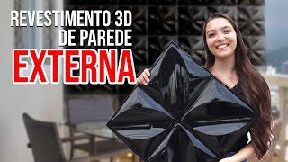 Revestimento 3D de parede externa da GF Casa Decor | Teaser linha Gold