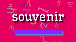 HOW TO SAY SOUVENIR?