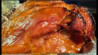 BROWN SUGAR HONEY GLAZE HAM  GLAZE RECIPE IS LISTED