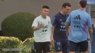 The moment Diablito Echeverri Completed his Dream (Meets his Idol Messi and Training with Argentina)