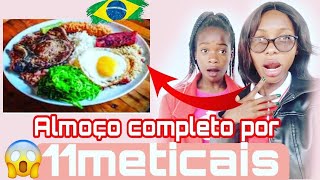 Africanas reagem ALMOÇO COMPLETO POR APENAS #1REAL🇧🇷 |Inacreditavel😳