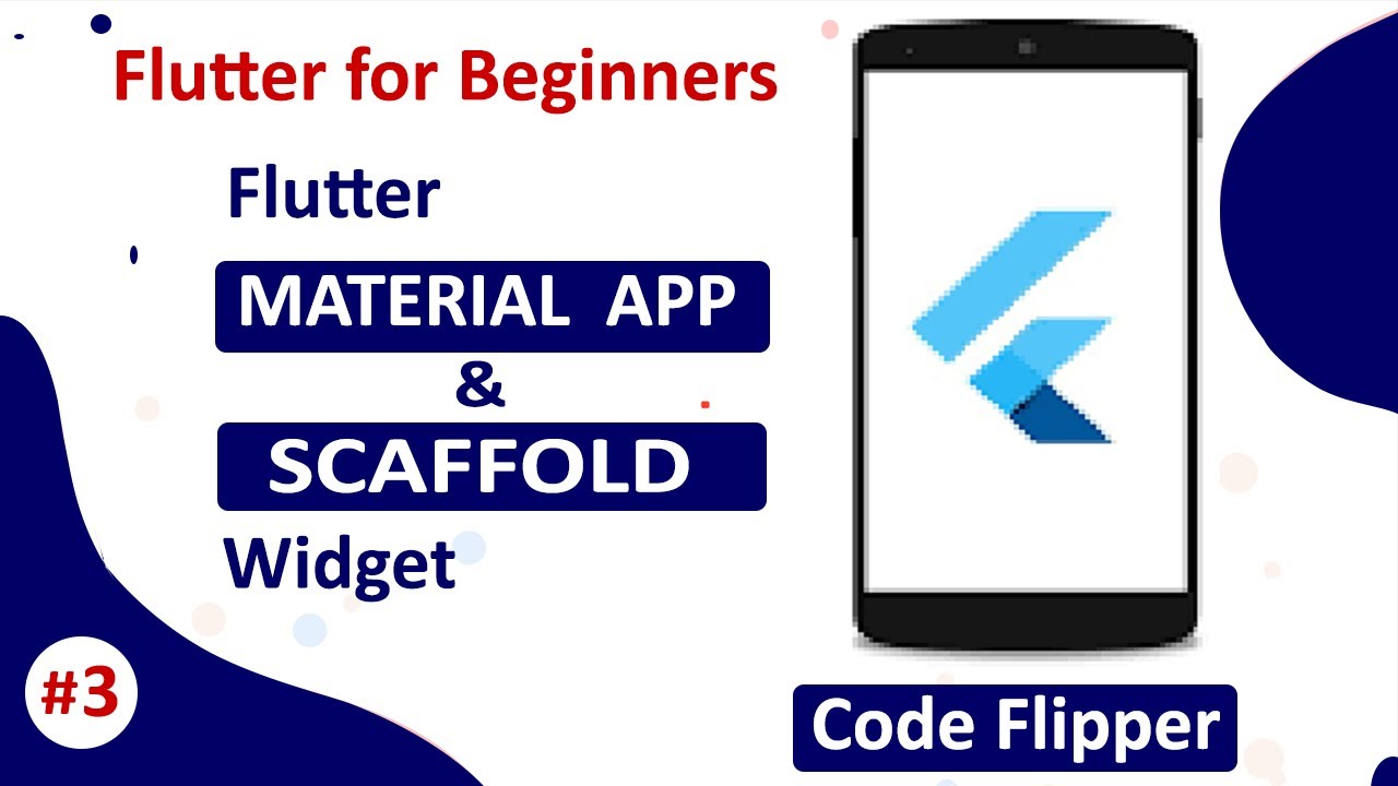 #3 Material App & Scaffold Widget | Flutter Course || Flutter Tutorial ...