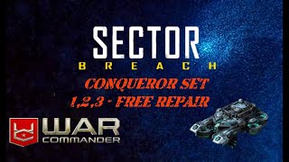 War Commander - Sector Breach - Conqueror Set - Free Repair