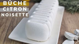 ❄️Recette de bûche de Noël citron noisette ❄️ #bûchedenoël