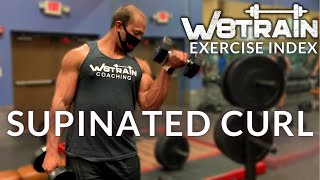 W8TRAIN EXERCISE INDEX: Supinated Dumbbell Curls - Build Bigger Biceps with Full Range of DB Motion