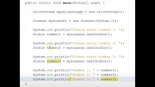 Java - Lesson #18 - Calculate Average Demo