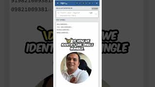 Regular Expression for Mobile Numbers in Python #Regex #Python #pythontutorial #pythonprogramming