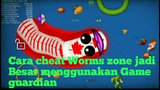 Cara cheat worms zone jadi besar Menggunakan GG=game guardian  [Worms zone io]